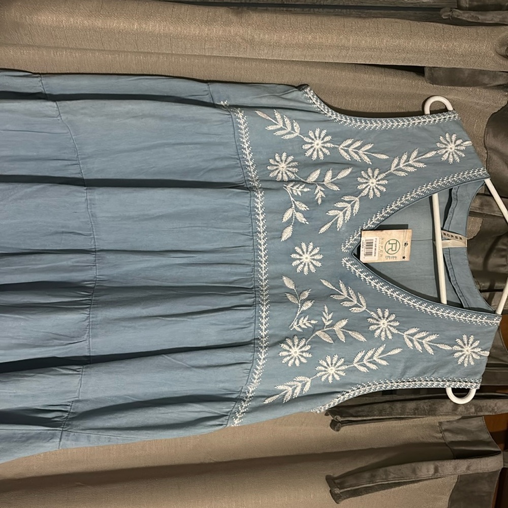 Roper denim sleeveless sundress. NWT
